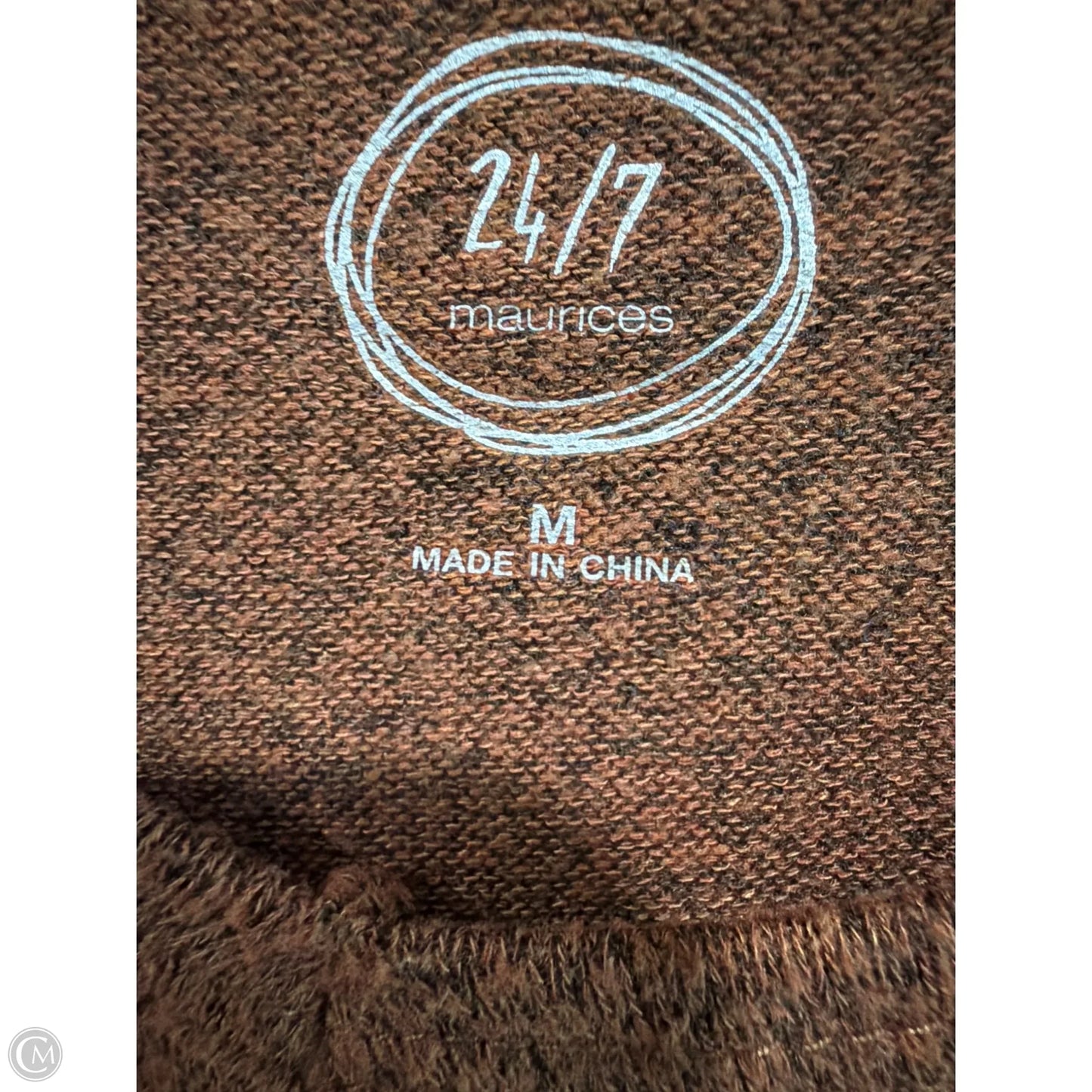 Top Long Sleeve By Maurices In Brown, Size: M