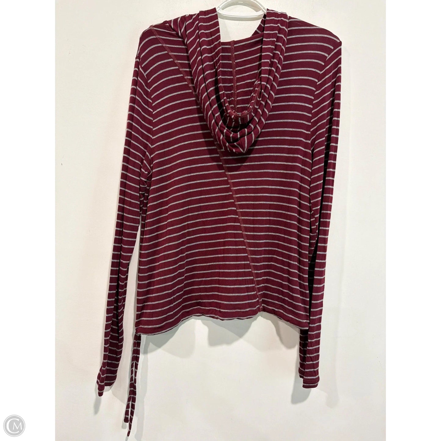 Top Long Sleeve By Cabi In Maroon, Size: M