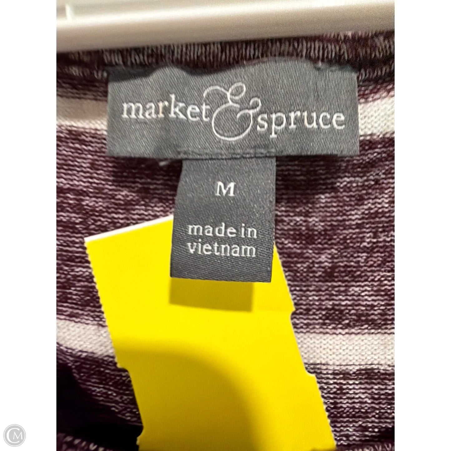 Top Long Sleeve By Market & Spruce In Maroon, Size: M