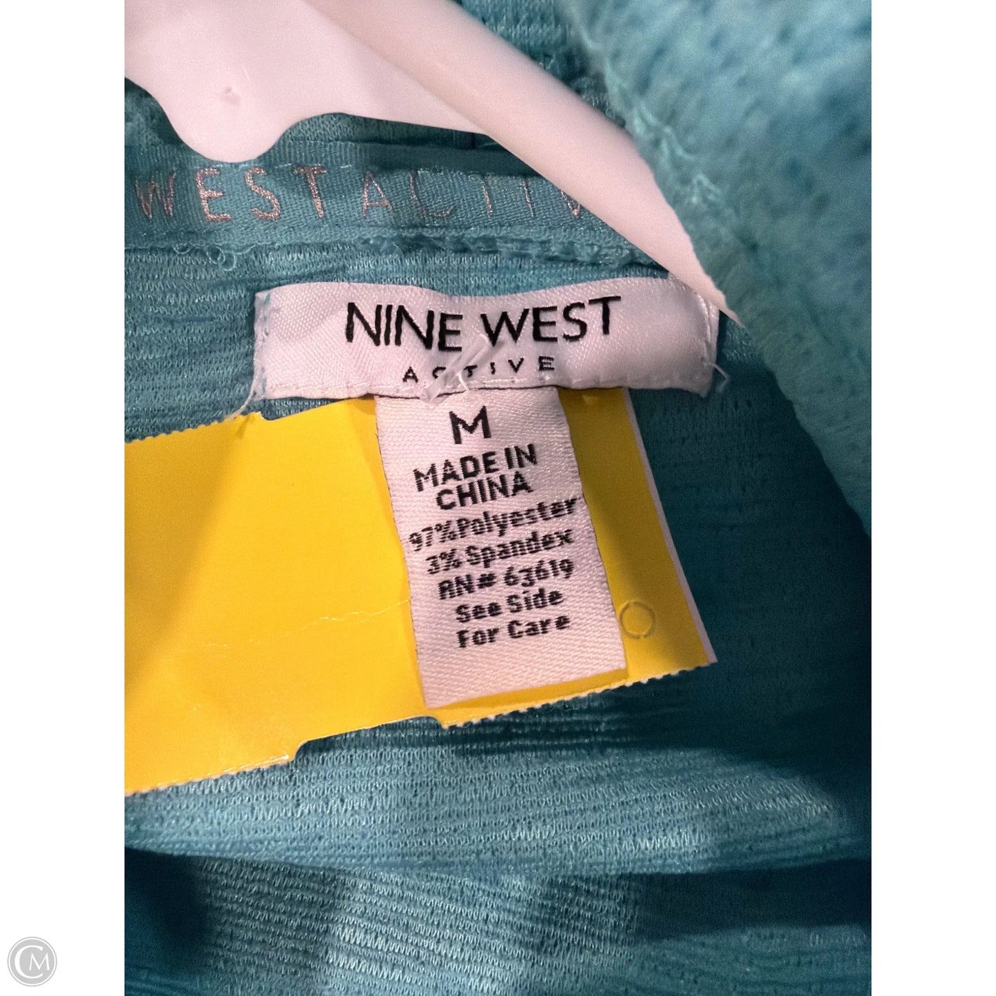 Top Long Sleeve By Nine West In Teal, Size: M