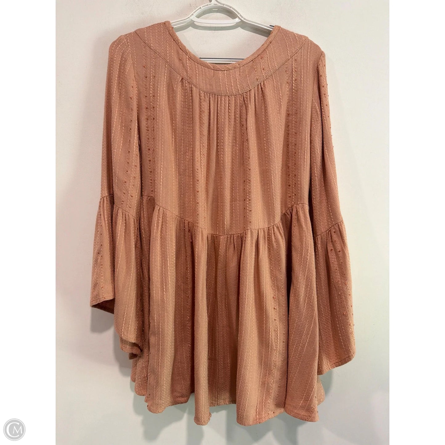 Top Long Sleeve By Blush In Orange, Size: M