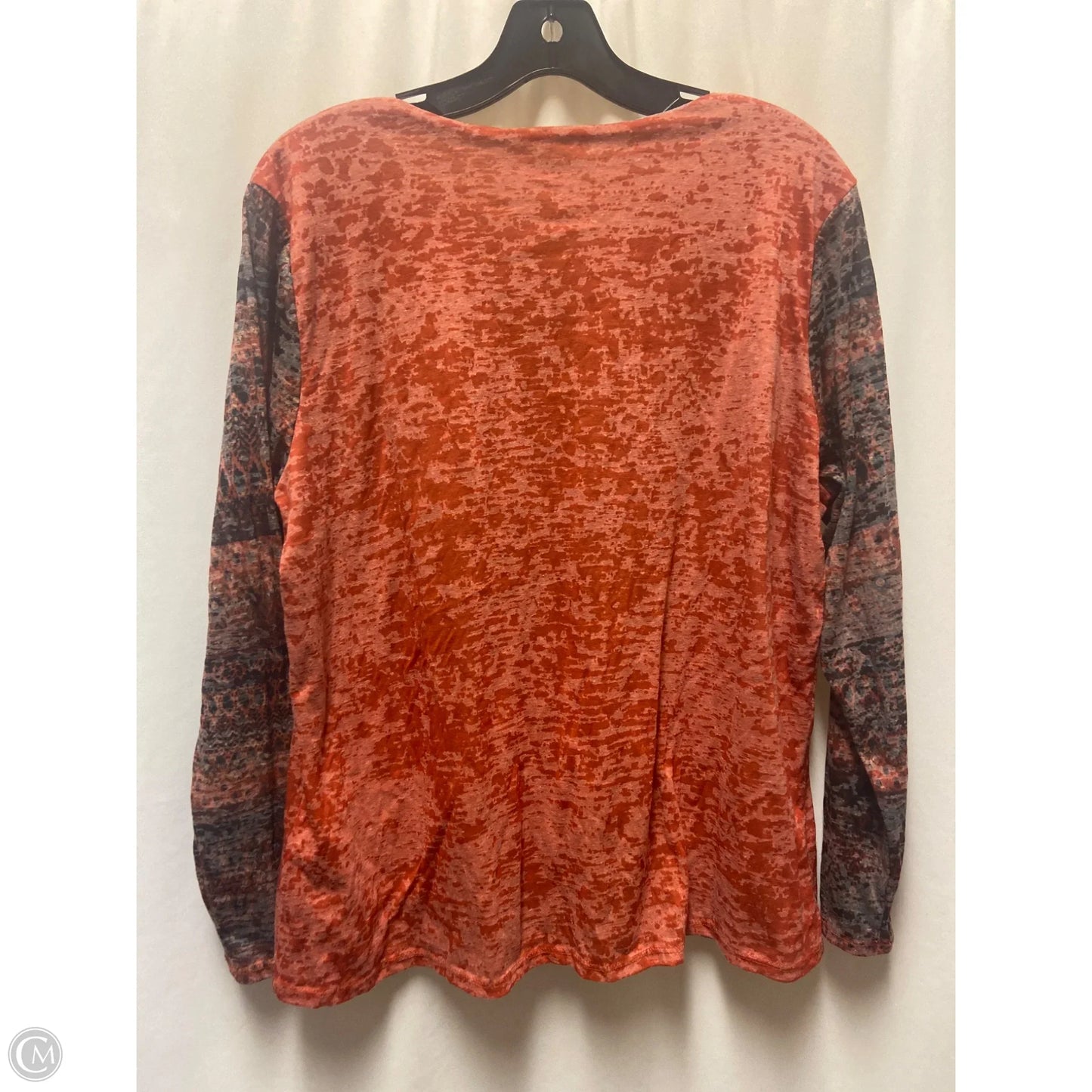 Top Long Sleeve By Coldwater Creek In Orange, Size: Xl