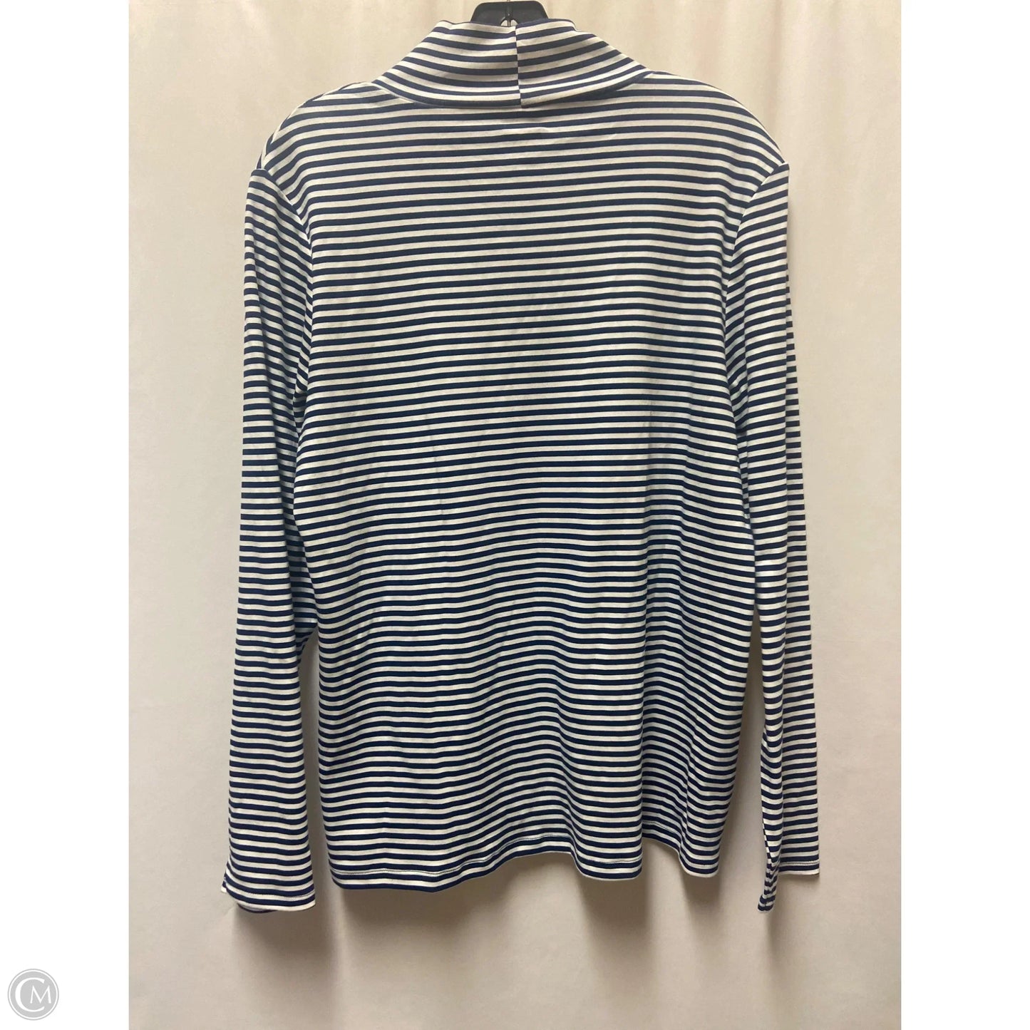 Top Long Sleeve By Croft And Barrow In Blue, Size: Xl