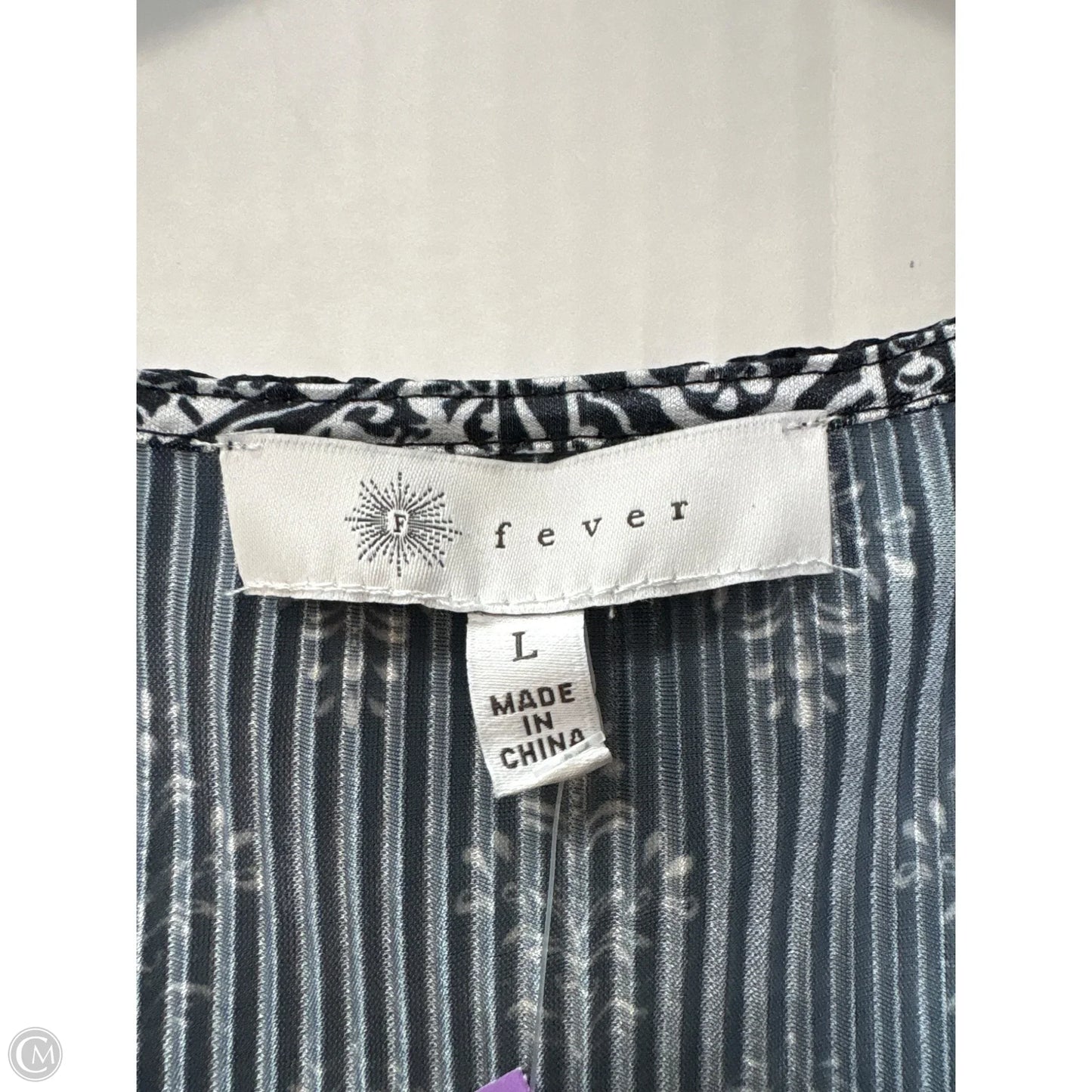 Top Sleeveless By Fever In Black, Size: L