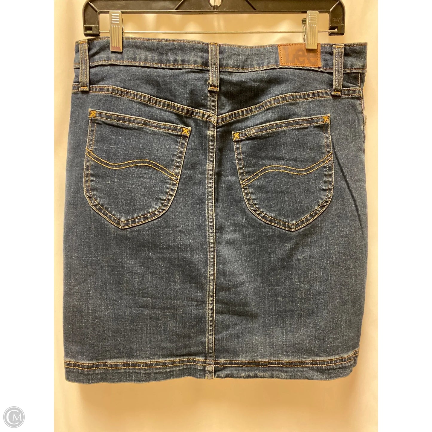 Skirt Midi By Lee In Blue Denim, Size: 12