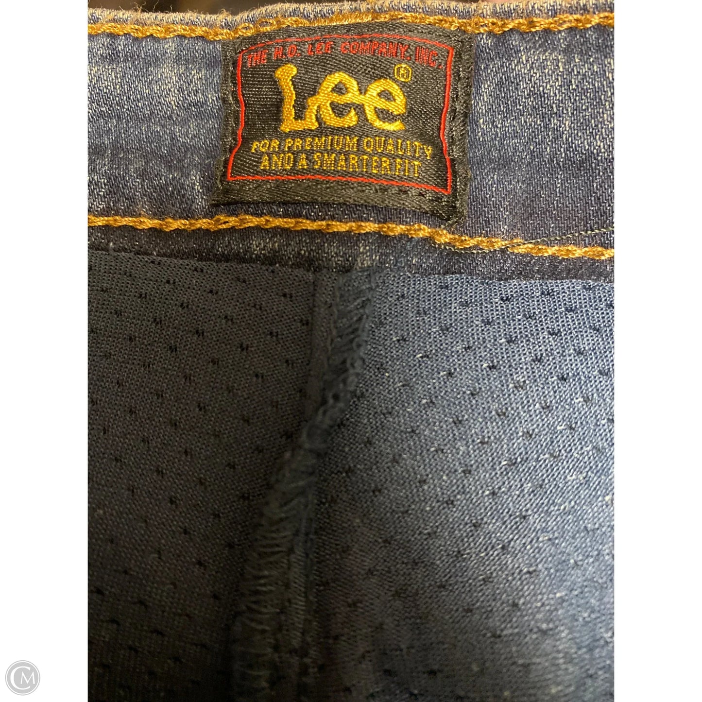 Skirt Midi By Lee In Blue Denim, Size: 12