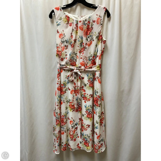 Dress Casual Midi By Clothes Mentor In White, Size: M