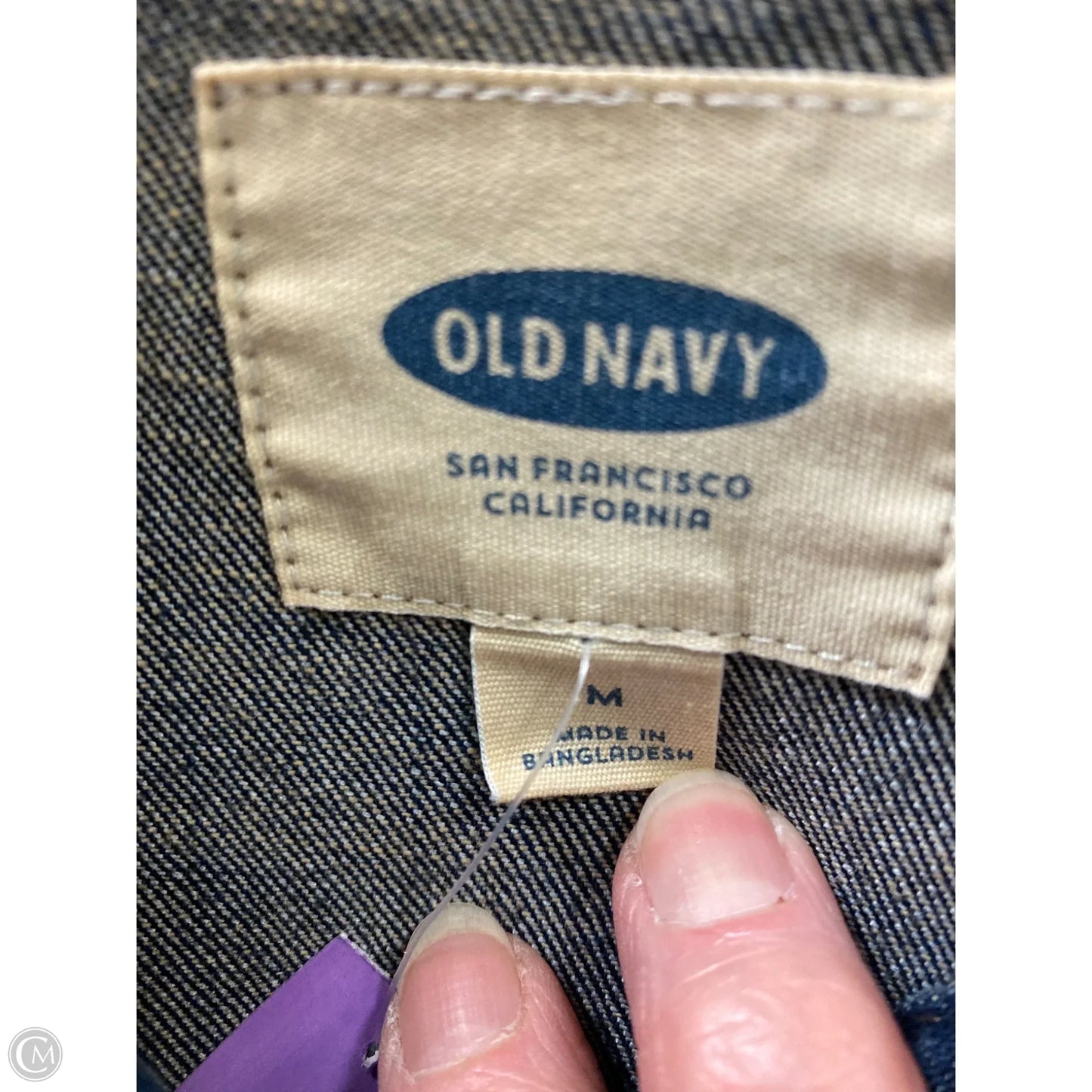 Jacket Denim By Old Navy In Blue Denim, Size: M