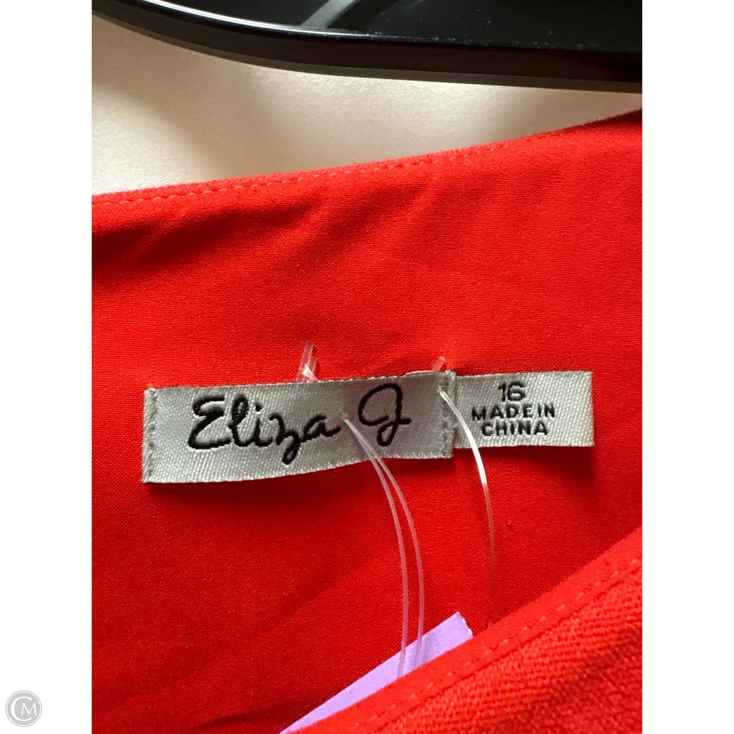 Dress Casual Midi By Eliza J In Red, Size: Xl