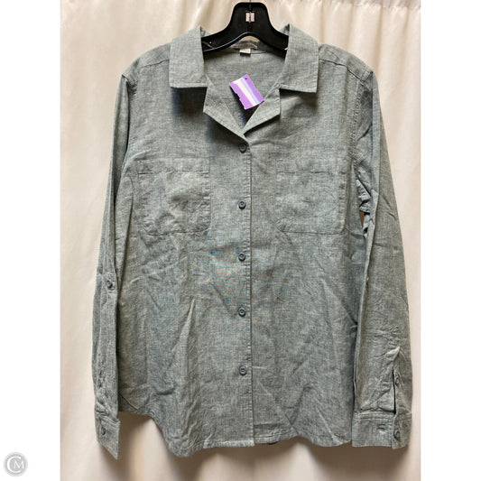 Top Long Sleeve By Clothes Mentor In Grey, Size: L