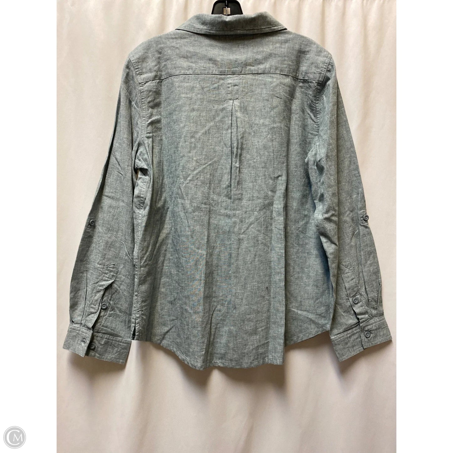 Top Long Sleeve By Clothes Mentor In Grey, Size: L