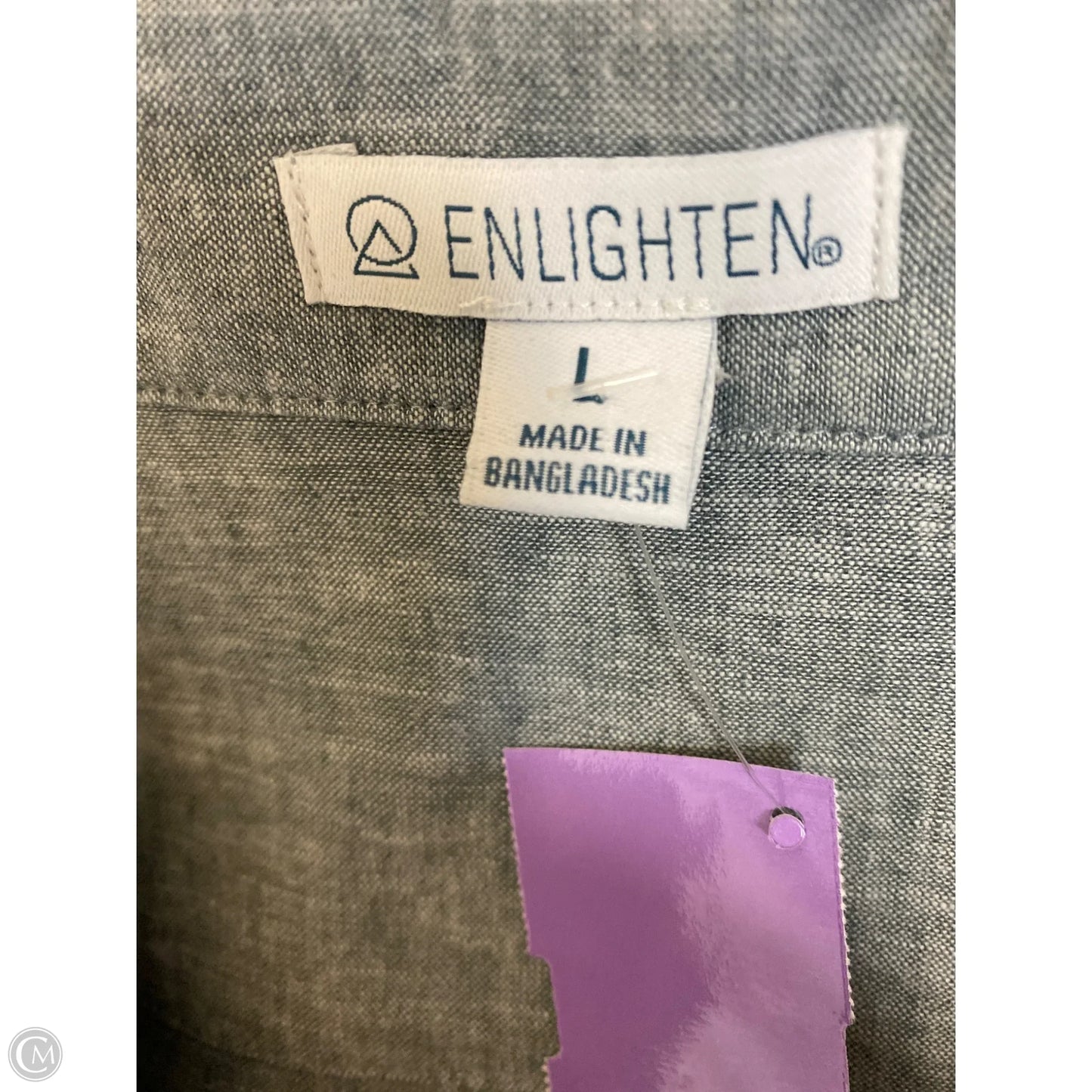 Top Long Sleeve By Clothes Mentor In Grey, Size: L