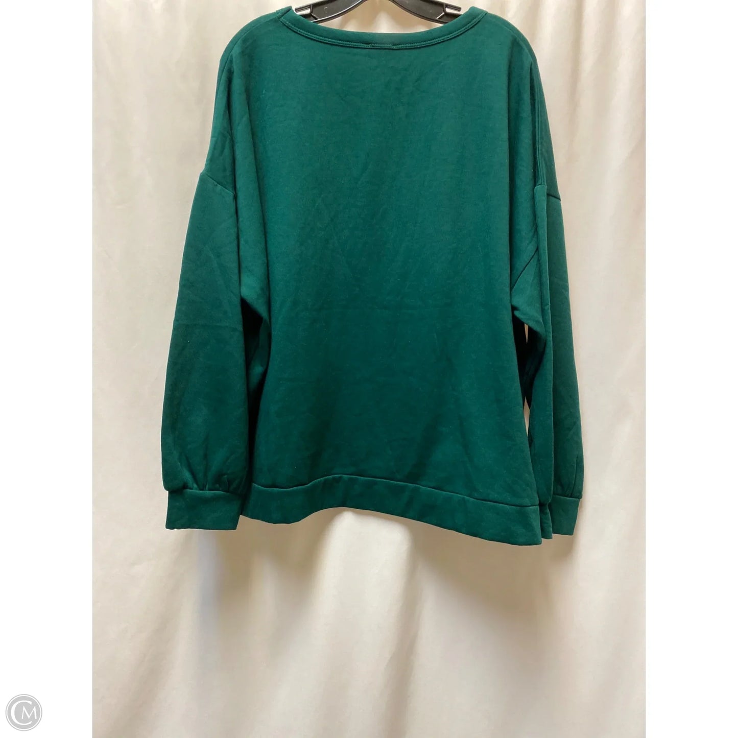 Top Long Sleeve By Chenault In Green, Size: 3x