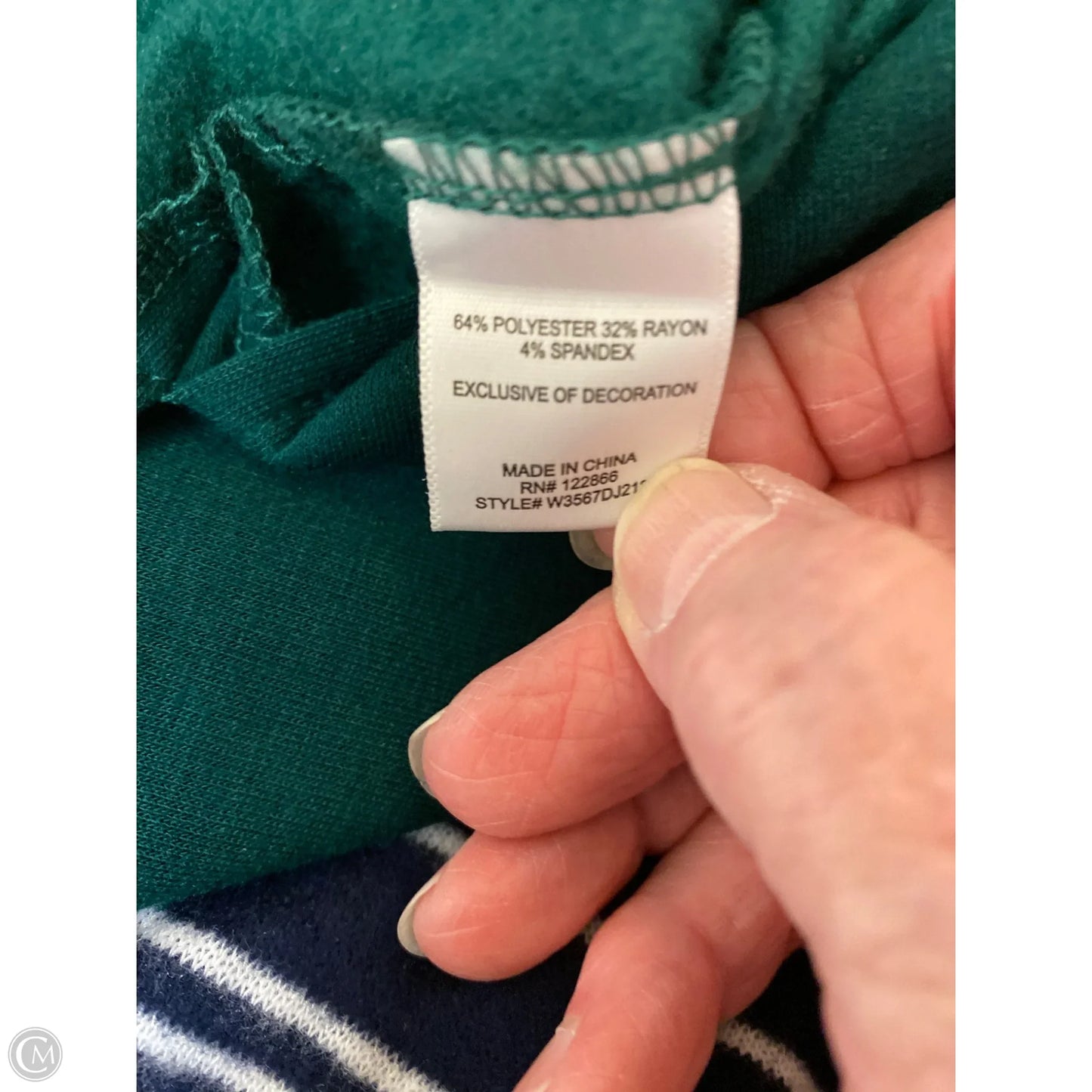 Top Long Sleeve By Chenault In Green, Size: 3x