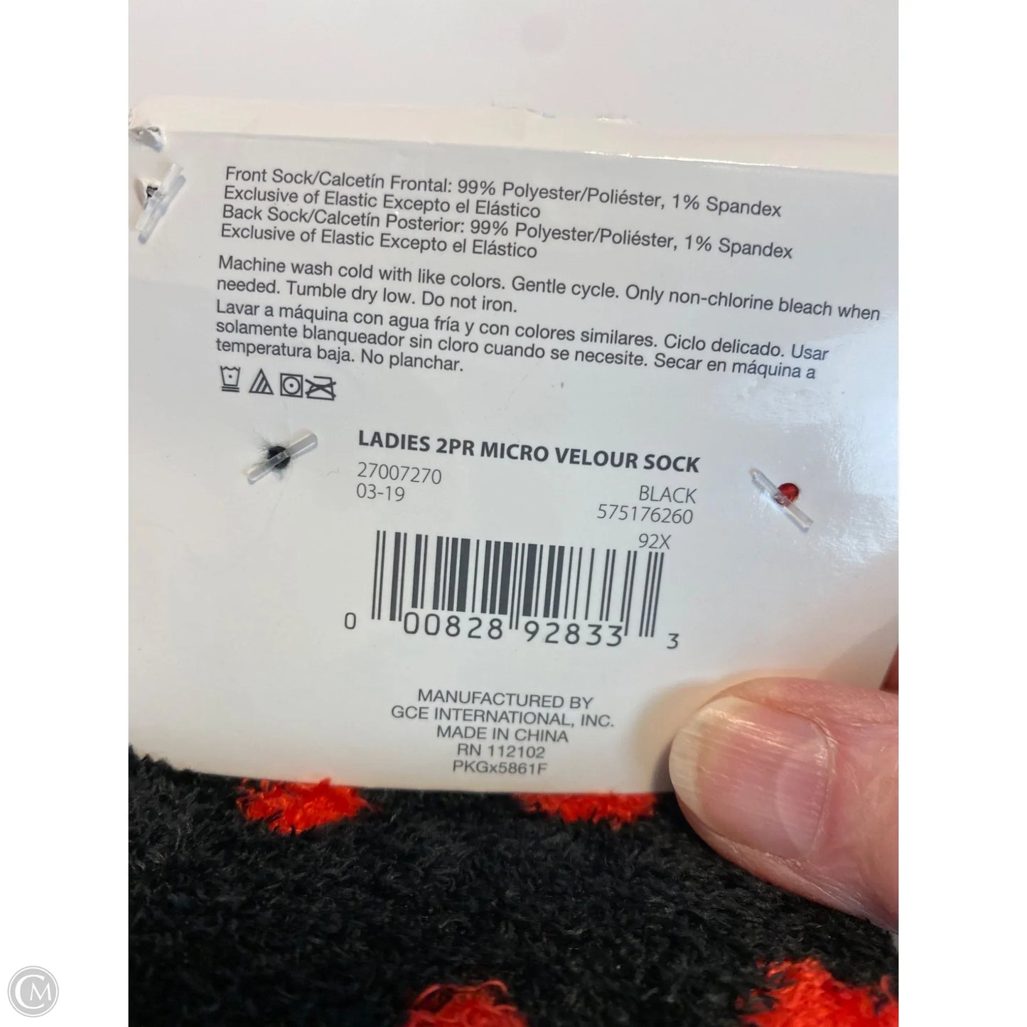 Socks By Clothes Mentor In Black, Size: 0