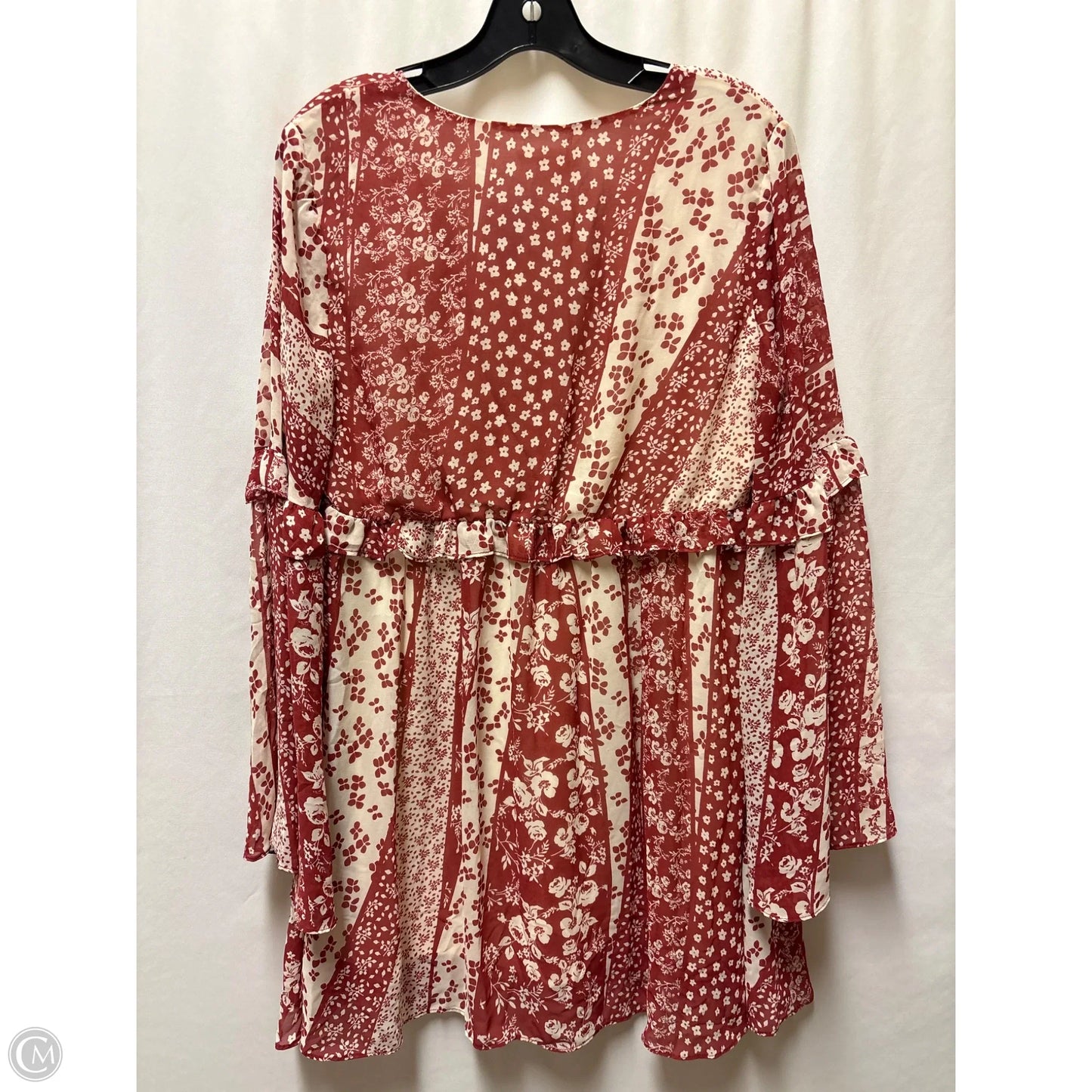 Dress Casual Midi By Loveriche In Maroon, Size: M