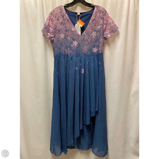 Dress Casual Midi By Clothes Mentor In Purple, Size: L