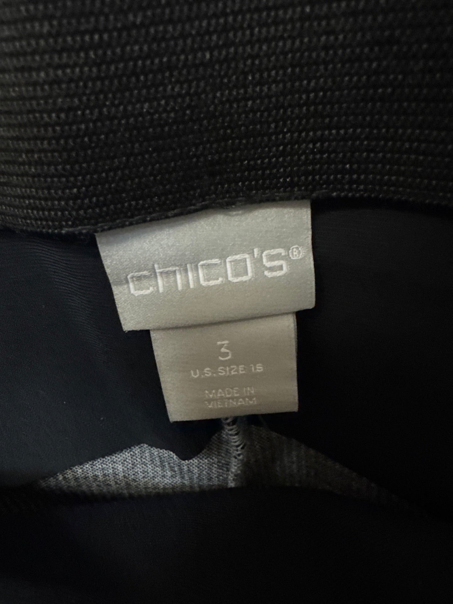 Pants Dress By Chicos In Black & White, Size: 16