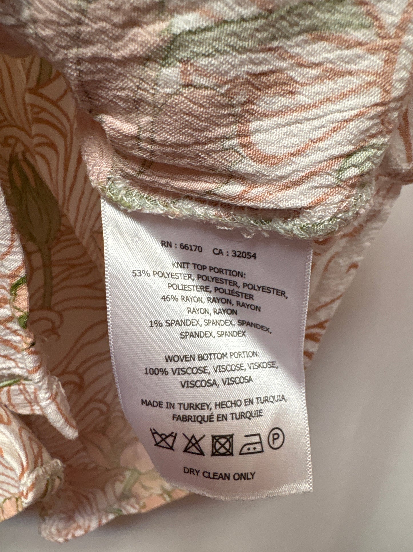 Top Short Sleeve By Anthropologie In Peach, Size: Xs