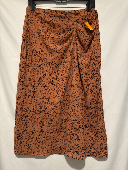 Skirt Midi By Nine West In Animal Print, Size: M
