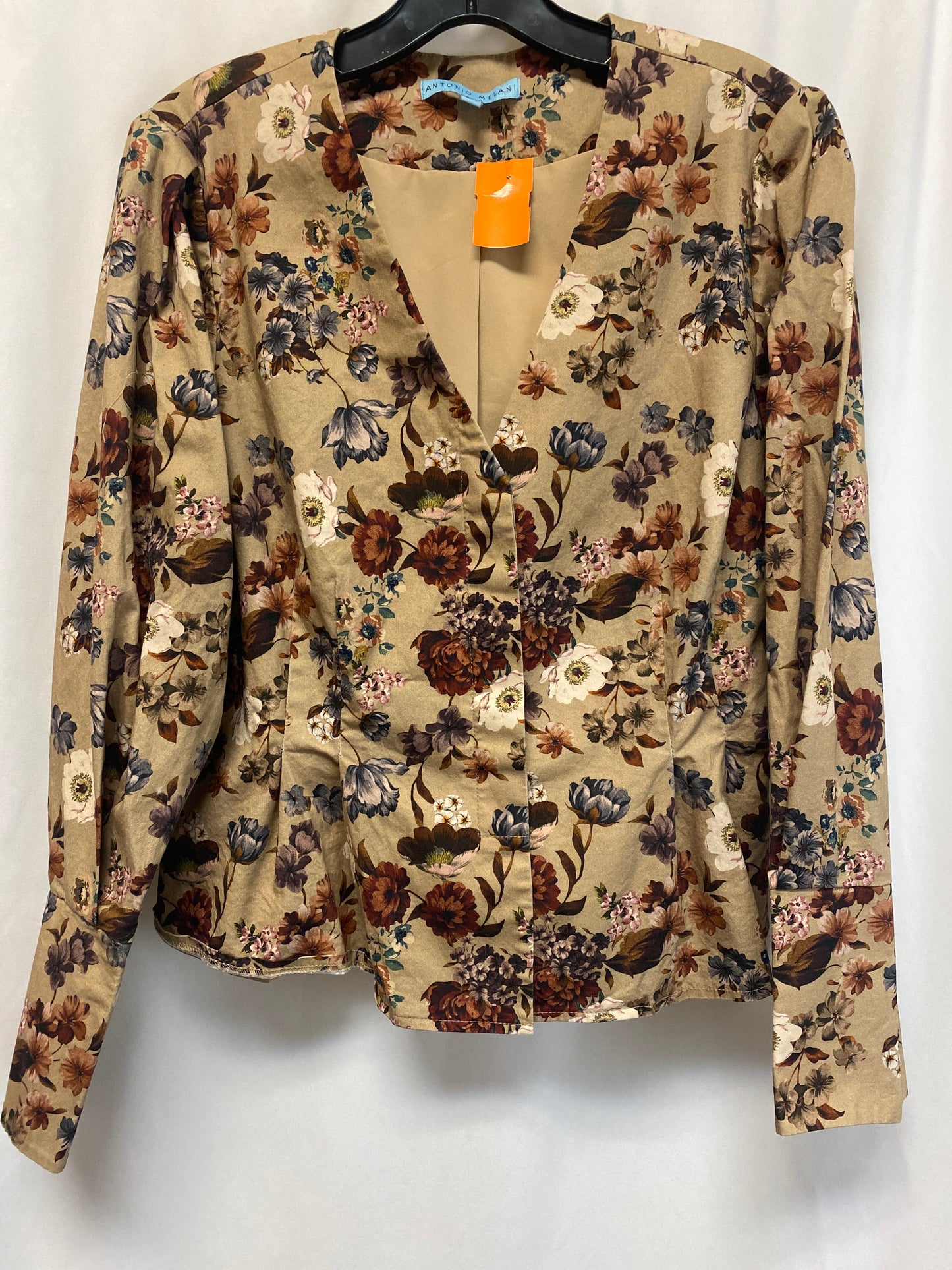 Blazer By Antonio Melani In Beige, Size: L