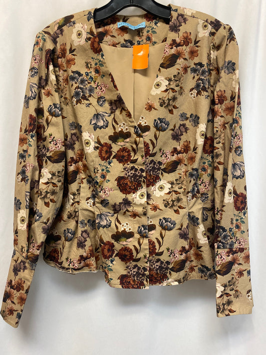 Blazer By Antonio Melani In Beige, Size: L
