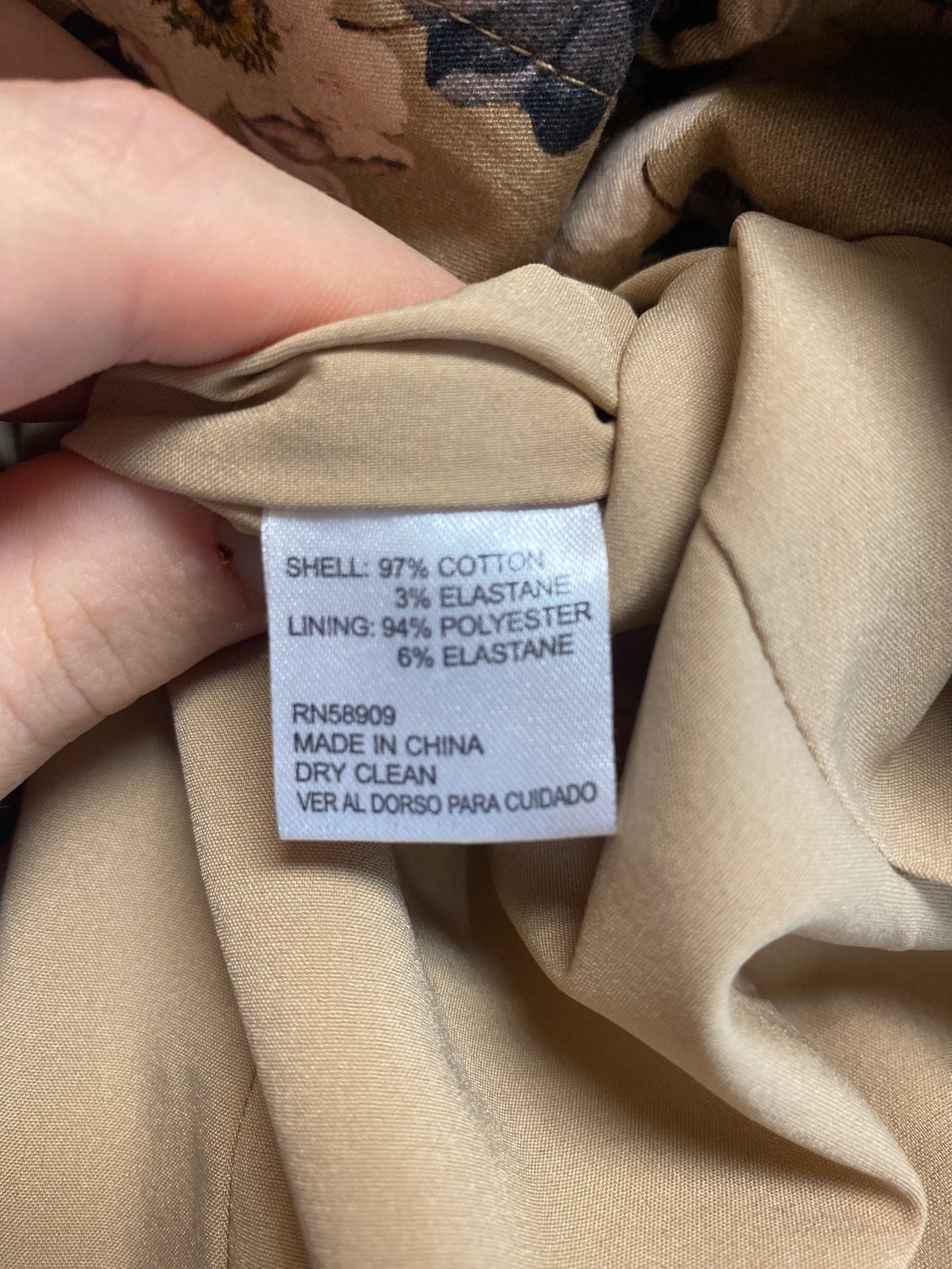 Blazer By Antonio Melani In Beige, Size: L