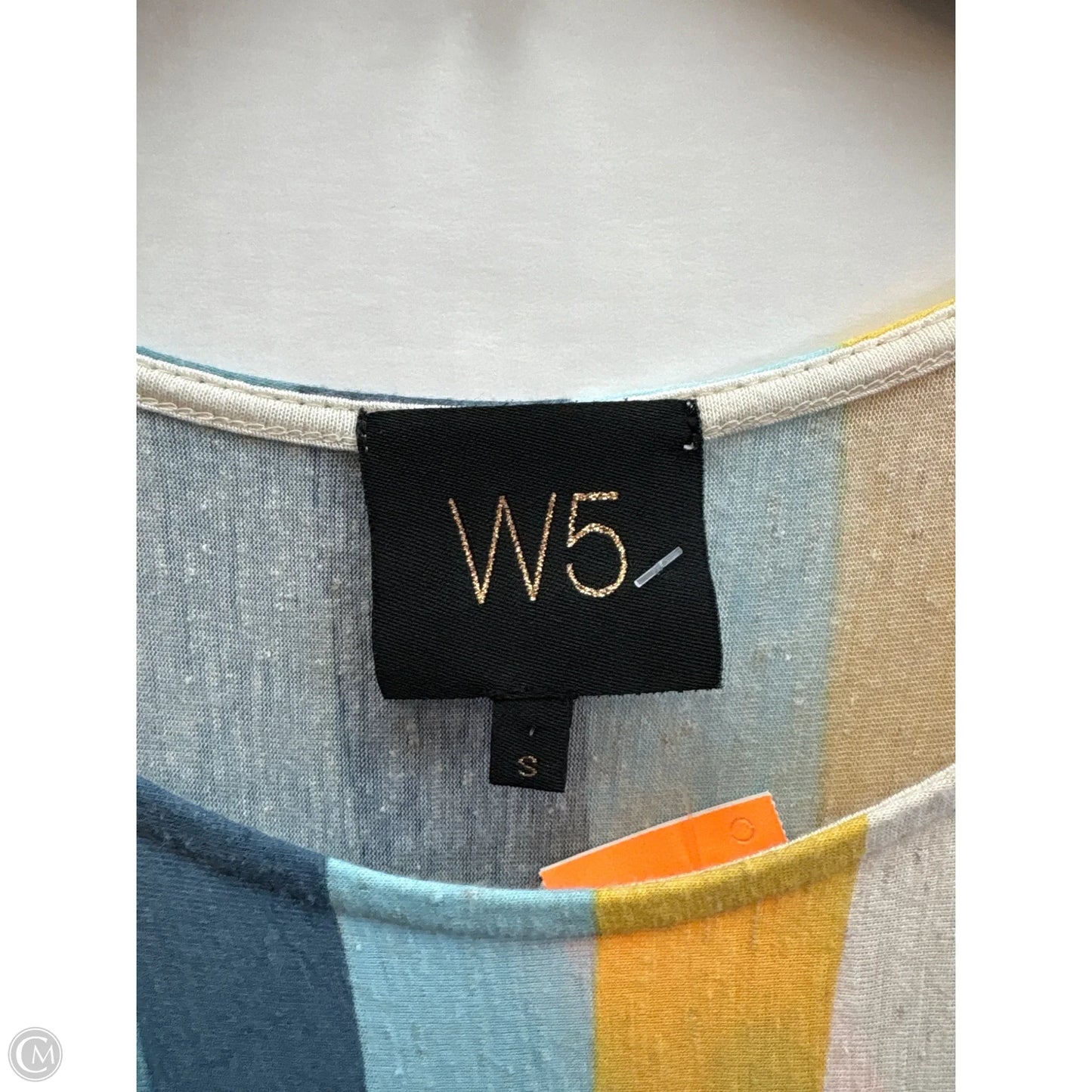 Top Short Sleeve By W5 In Blue & Grey, Size: S