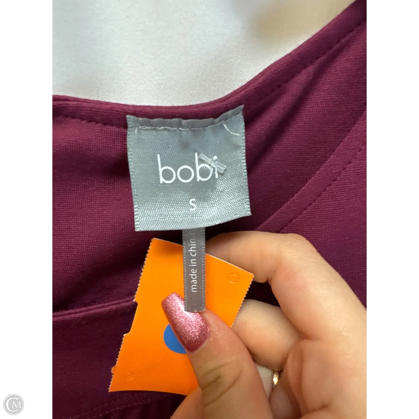 Dress Casual Midi By Bobi In Maroon, Size: S