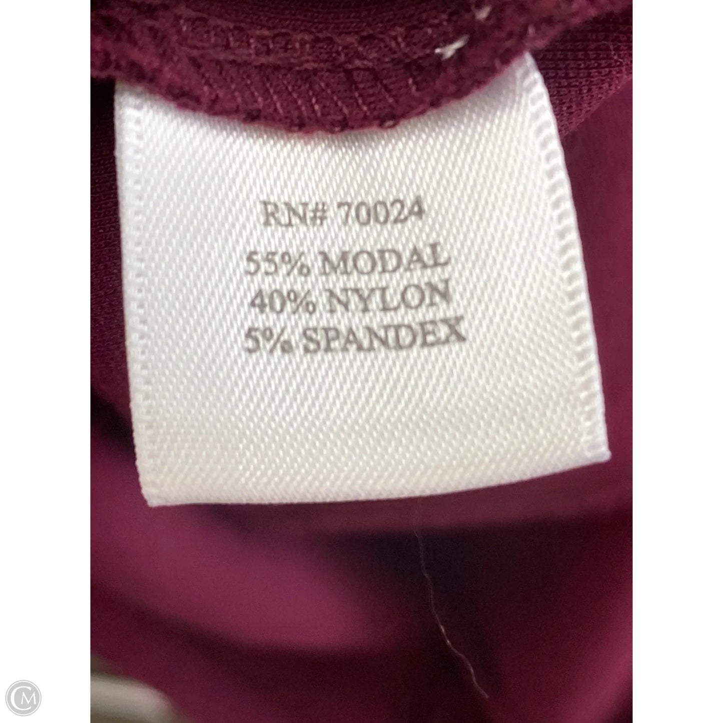 Dress Casual Midi By Bobi In Maroon, Size: S