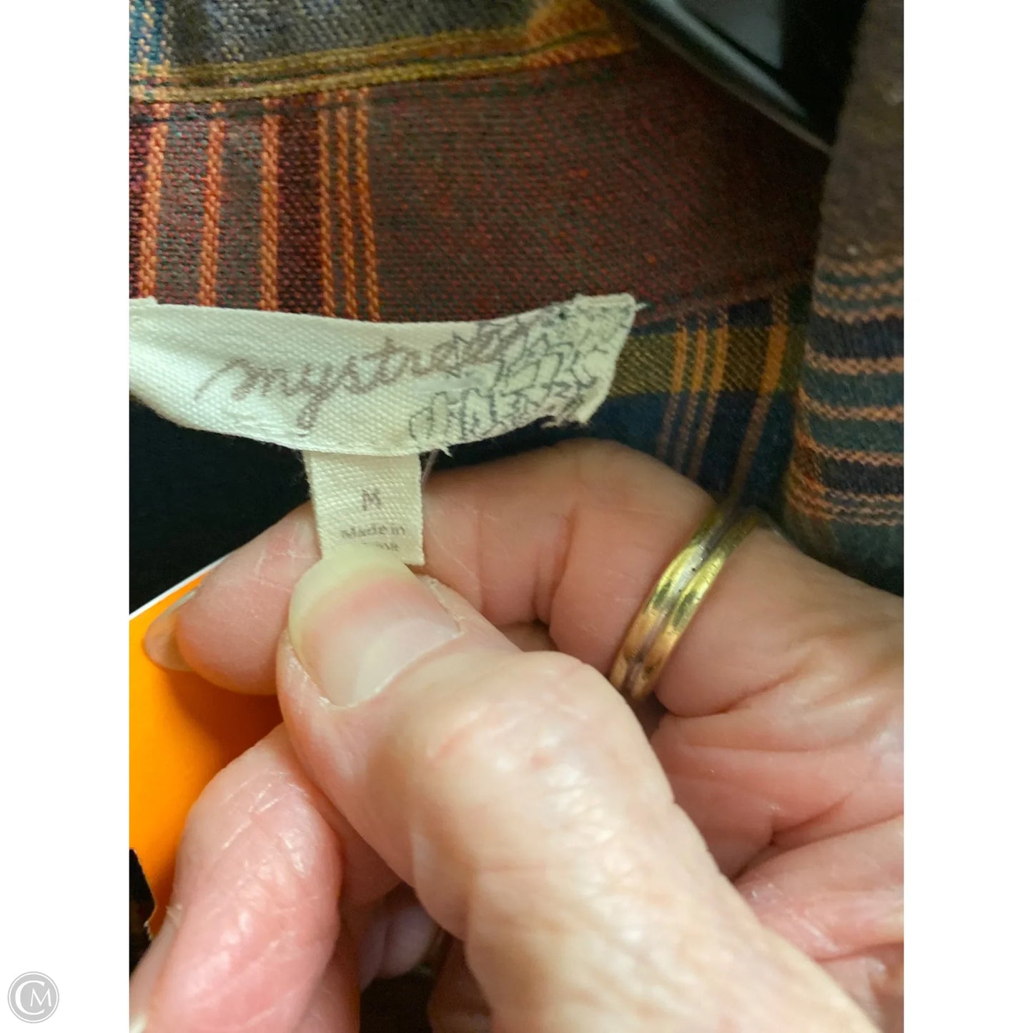 Top Long Sleeve By Mystree In Brown, Size: M