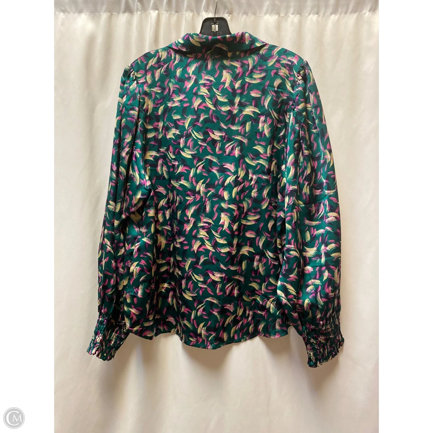 Top Long Sleeve By Jodifl In Green, Size: M
