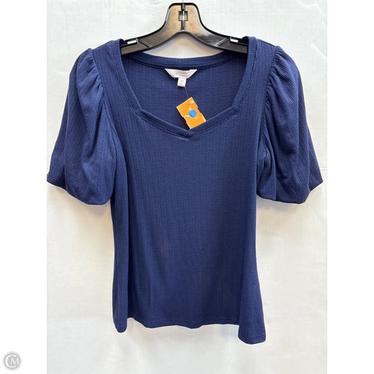 Top Short Sleeve By Lc Lauren Conrad In Navy, Size: Xs