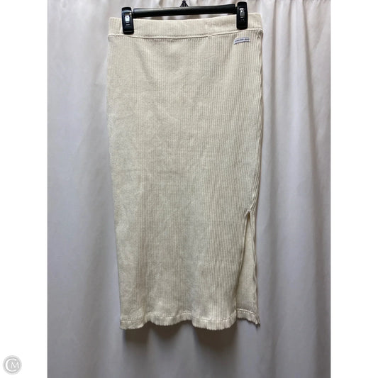Skirt Midi By Calvin Klein In Cream, Size: M
