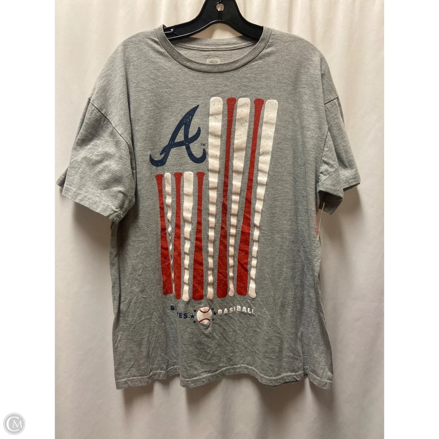 Top Short Sleeve By Cmf In Grey, Size: Xl