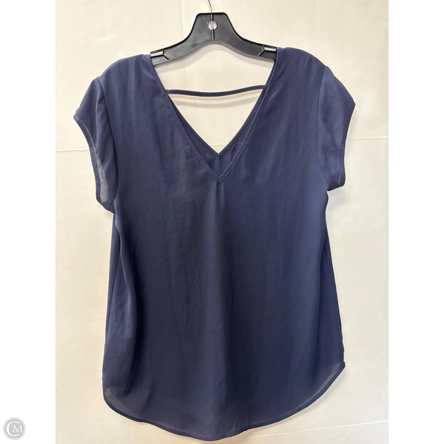 Top Short Sleeve By Dr2 In Navy, Size: S