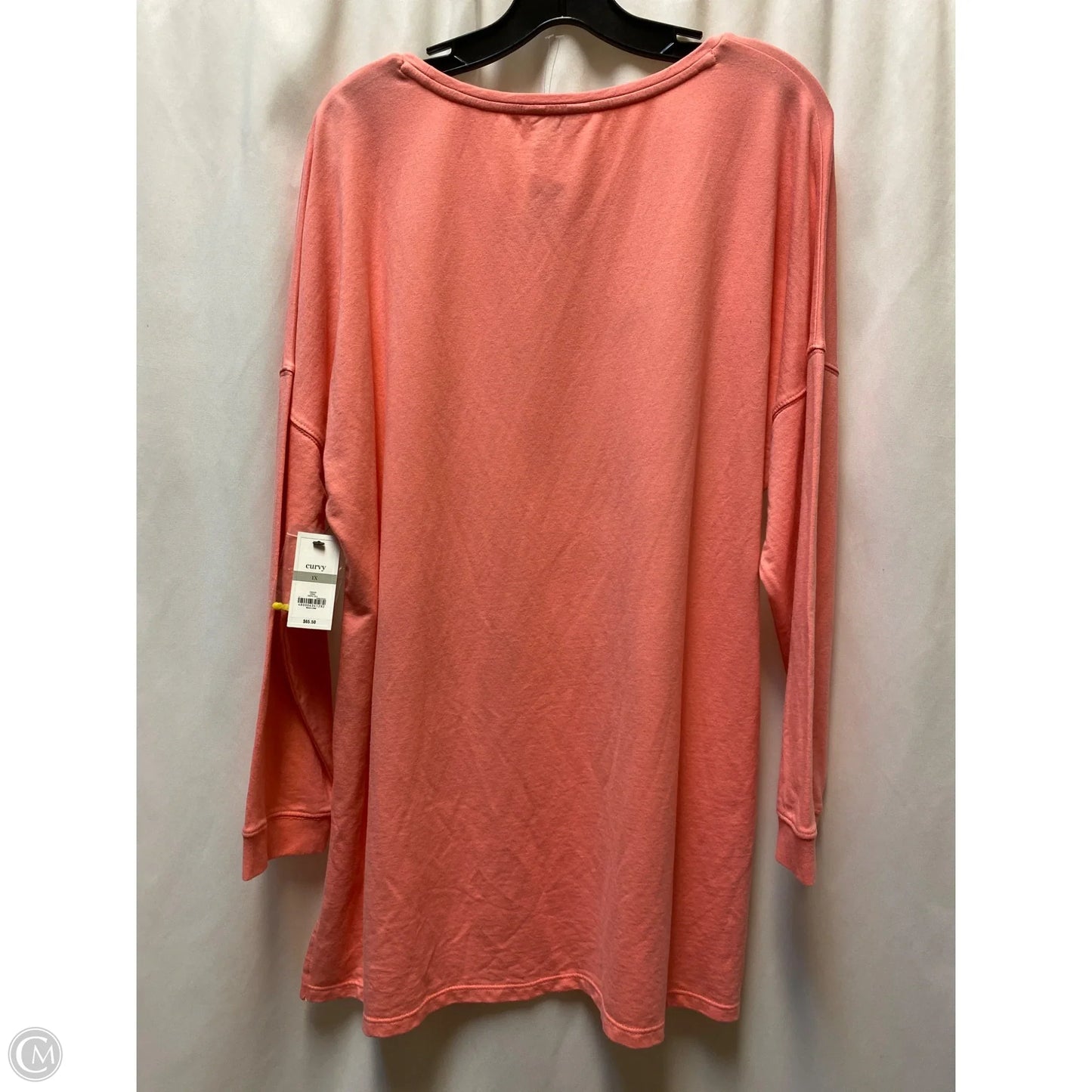 Top Long Sleeve By Crown And Ivy In Pink, Size: 1x