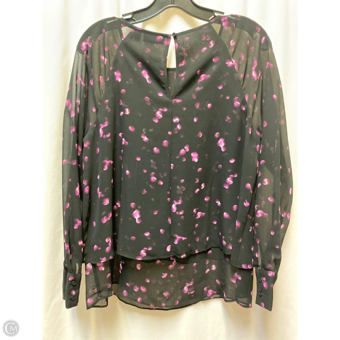 Top Long Sleeve By Apt 9 In Blue, Size: M