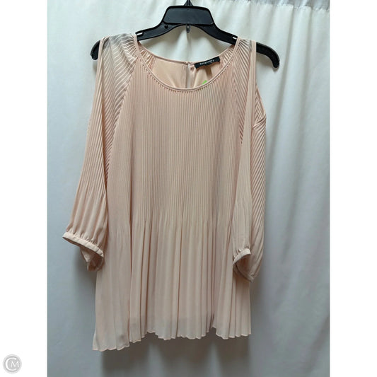 Top 3/4 Sleeve By Relativity In Pink, Size: L