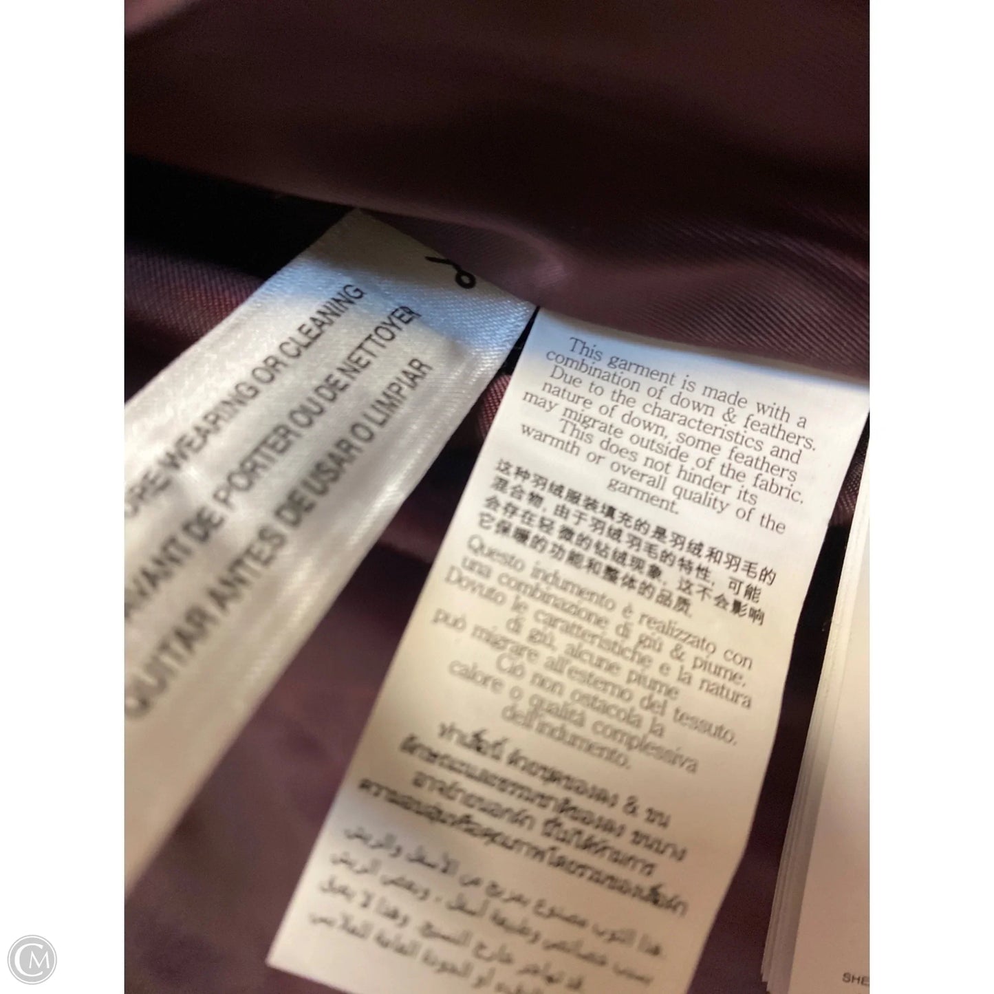 Coat Puffer & Quilted By Michael By Michael Kors In Maroon, Size: Xl