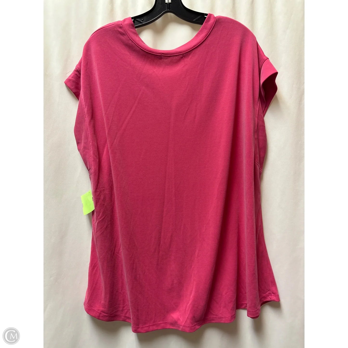 Top Short Sleeve By Ces Femme In Pink, Size: 1x