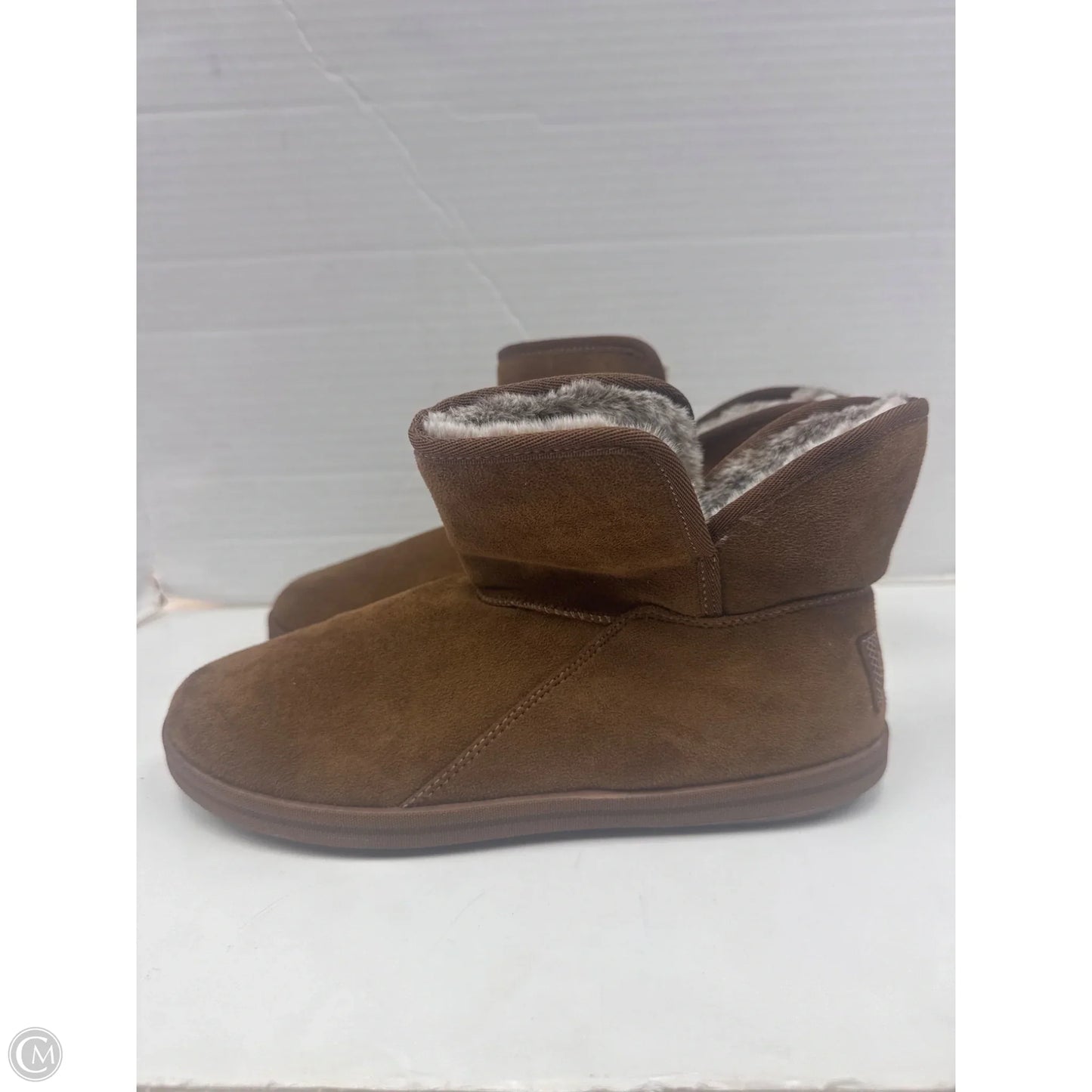 Boots Ankle Flats By Skechers In Brown, Size: 8