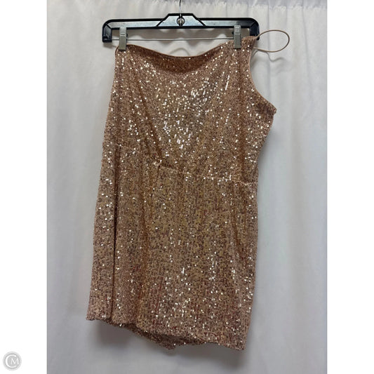 Romper By Clothes Mentor In Rose Gold, Size: L