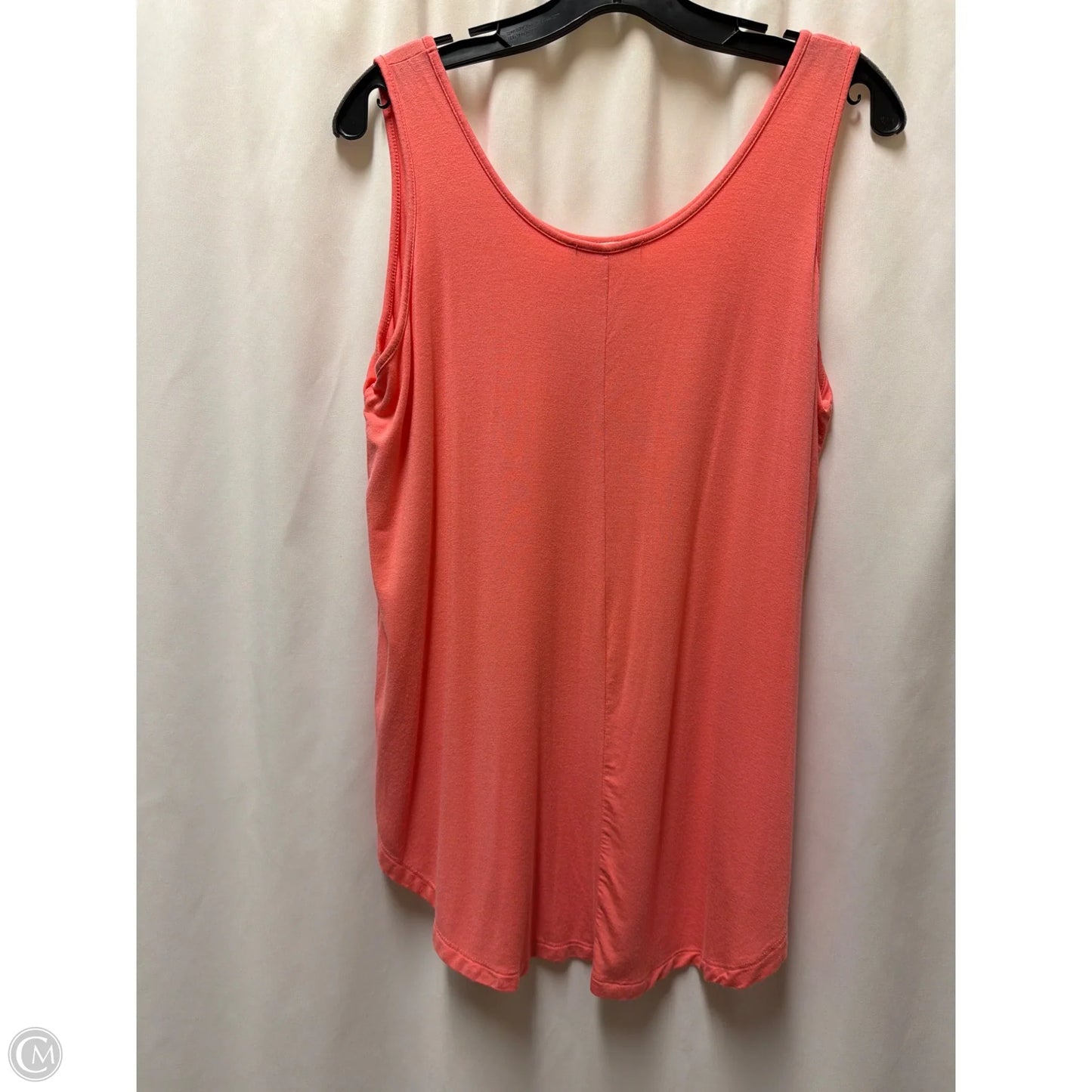 Tank Top By Zenana Outfitters In Peach, Size: L
