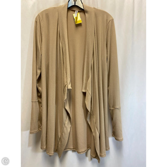 Cardigan By Clothes Mentor In Beige, Size: L