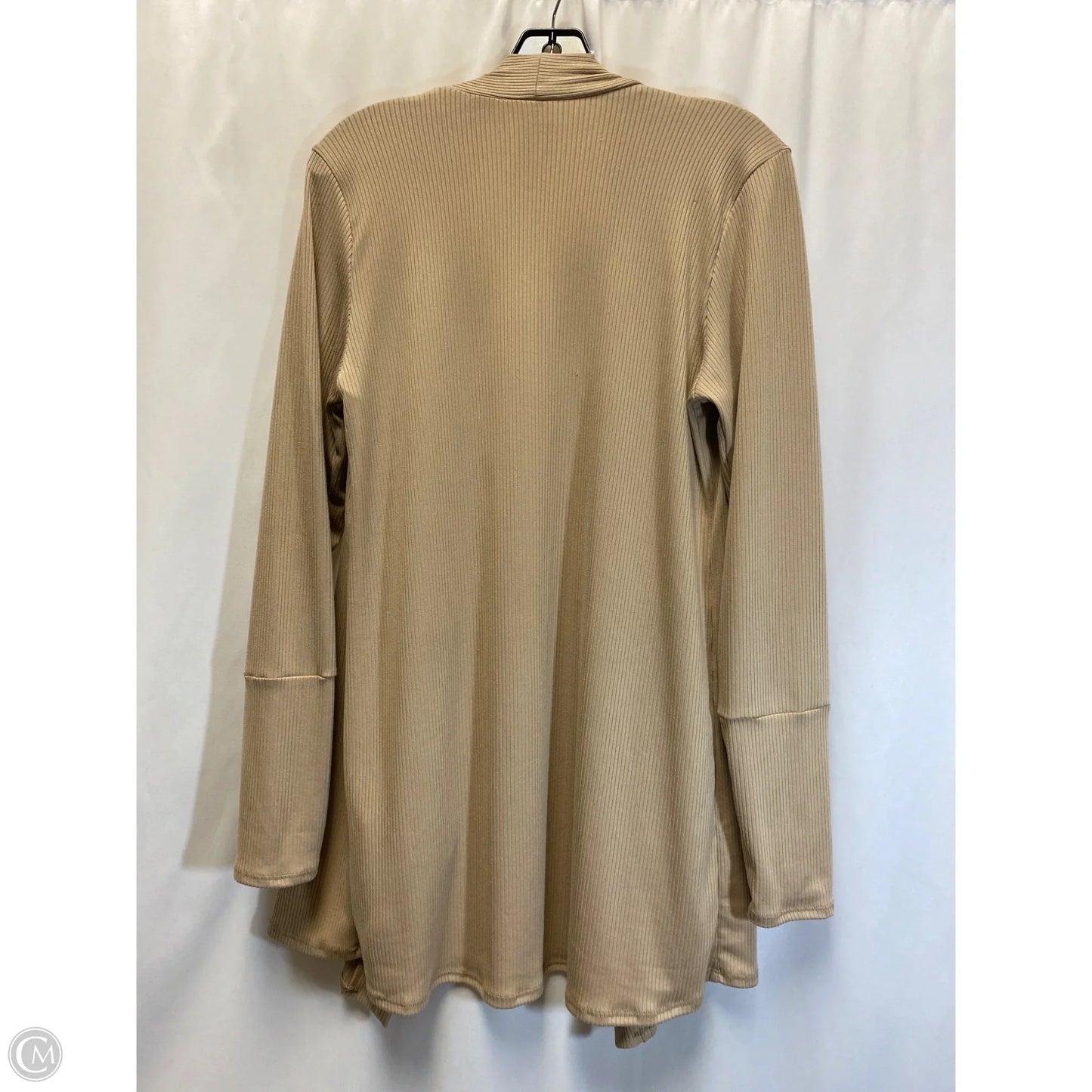 Cardigan By Clothes Mentor In Beige, Size: L