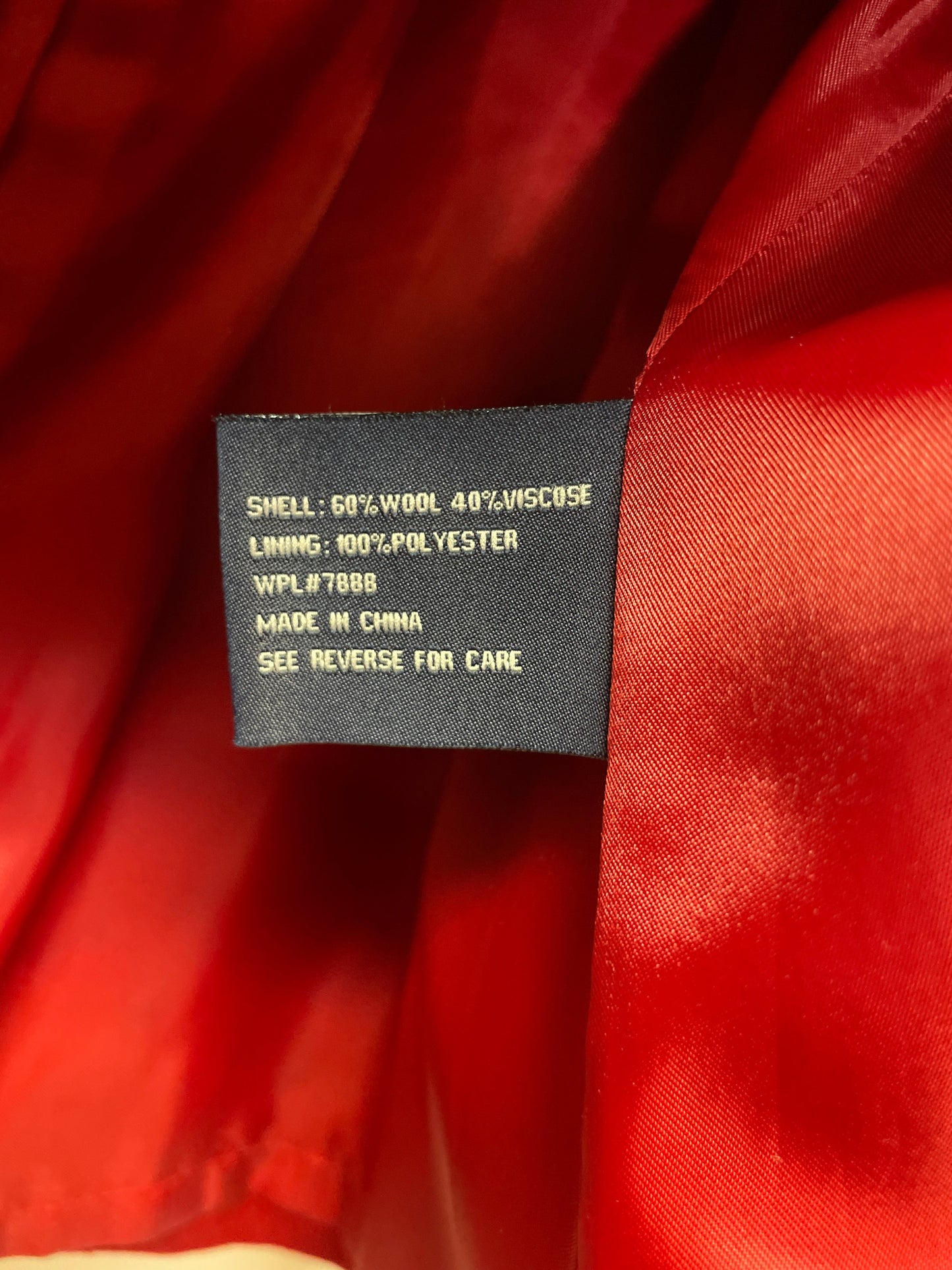 Coat Peacoat By Anne Klein In Red, Size: M