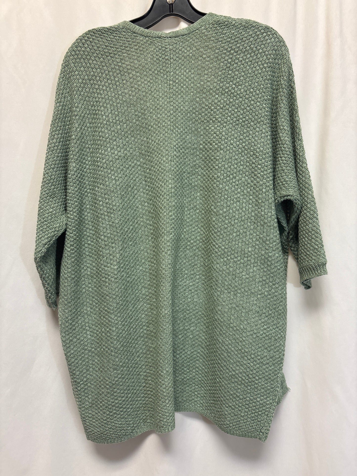 Sweater Cardigan By Natural Reflections In Green, Size: S