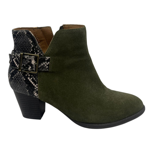 Boots Ankle Heels By Vionic In Green, Size:6