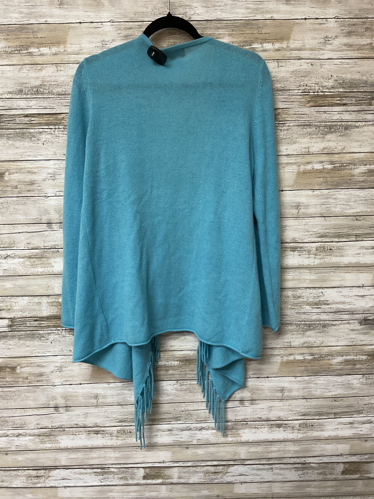 Sweater Cardigan Cashmere By Cmb In Blue, Size:M